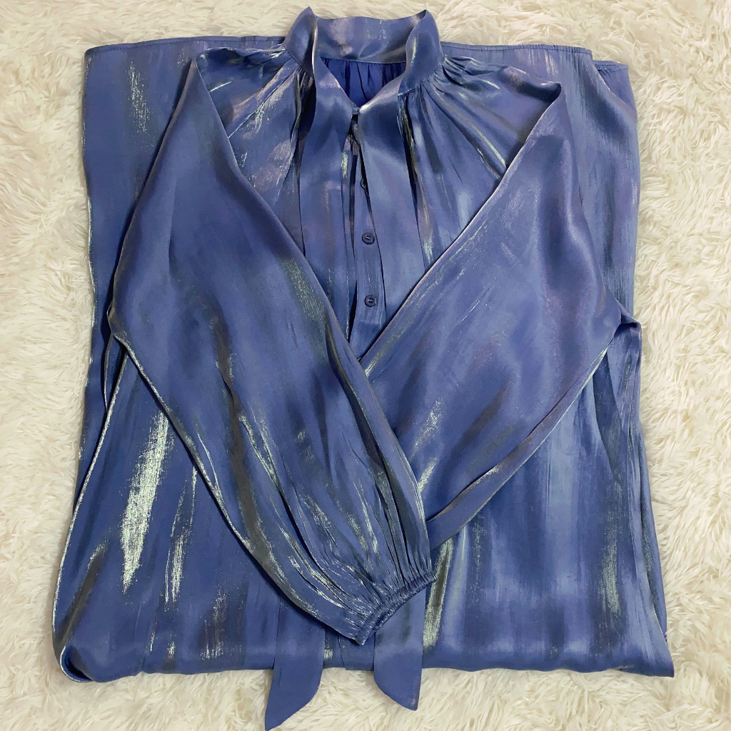 Jual Shimmer Dress Hijab Lebaran Free Belt dress korea katun