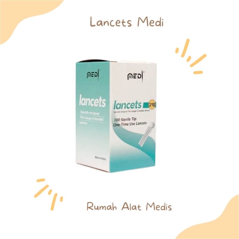 Jual Lancet Medilance / Medi 21G Lanset Medi Lancet Bekam Medilance 21g