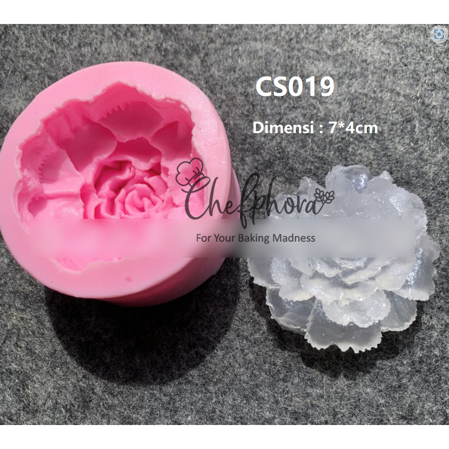 Jual Silikon Bunga 3D Mawar Rose Peony Cetakan Silicone Fondant Pudding ...