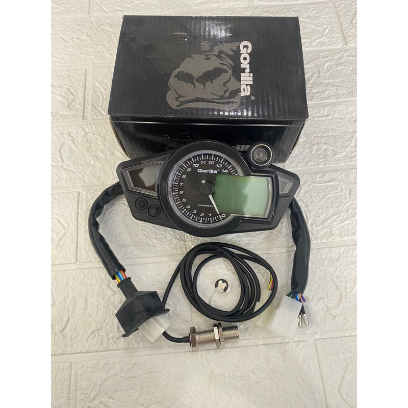 Jual Speedo koso kosso rx1 n gorilla hitam set sensor Shopee