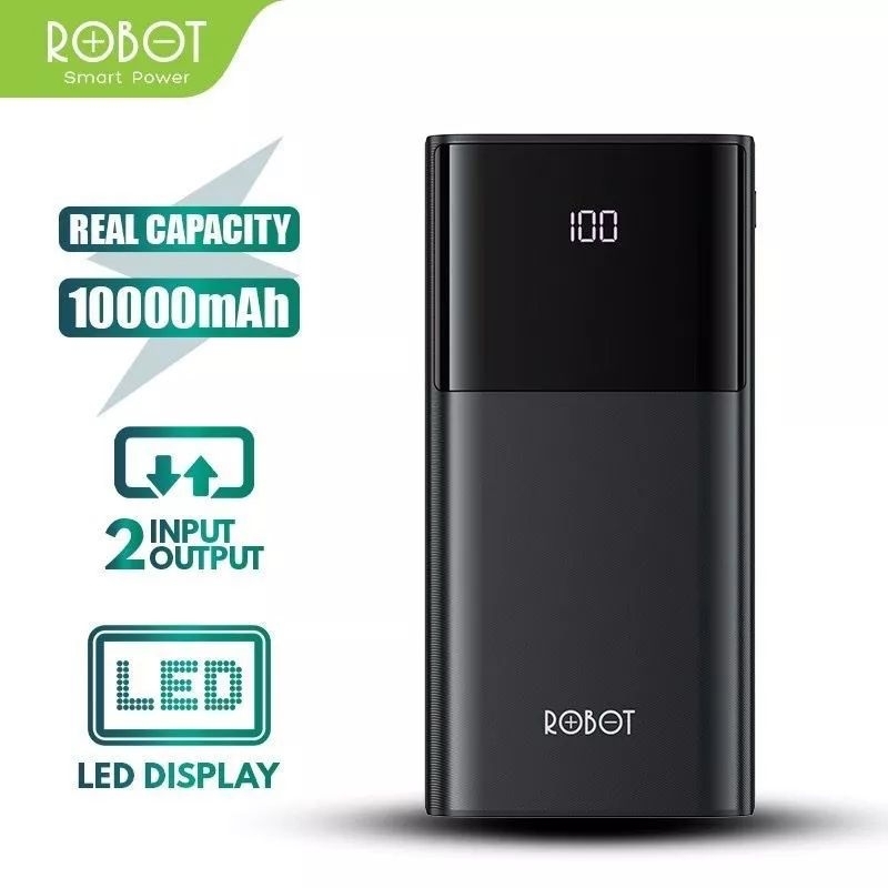 Jual ROBOT RT190S 10000mAh Dual Input Type C & Micro 9 Smart Protection ...