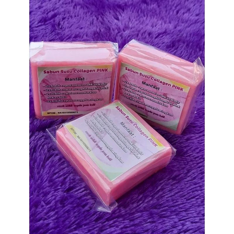 Sabun susu Collagen Tebal/ original Bpom / per pcs/Pencerah badan/Penghilang bekas luka/ buat wajah & badan
