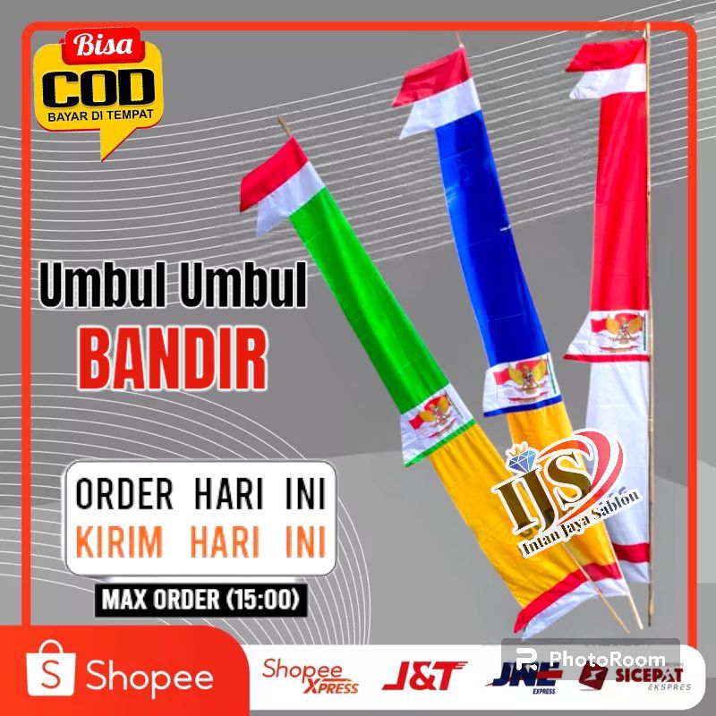 Jual BENDERA UMBUL UMBUL BANDIR GARUDA MERAH PUTIH WARNA UMBUL UMBUL BENDERA Shopee Indonesia