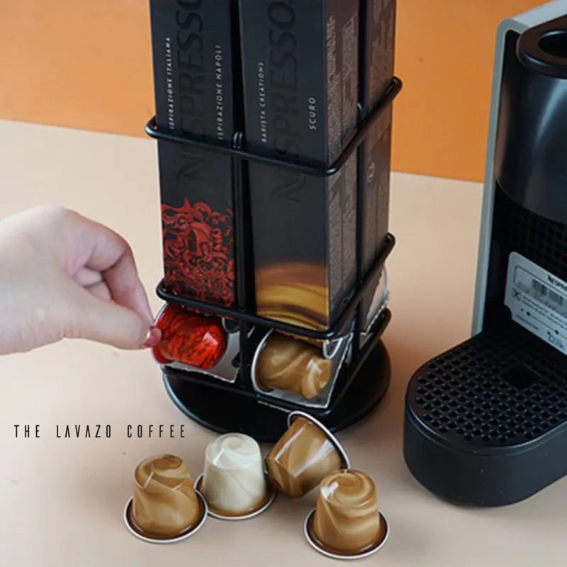 Jual NESPRESSO Capsule Rack Holder Storage | 360 Rotating Capsule Tower ...