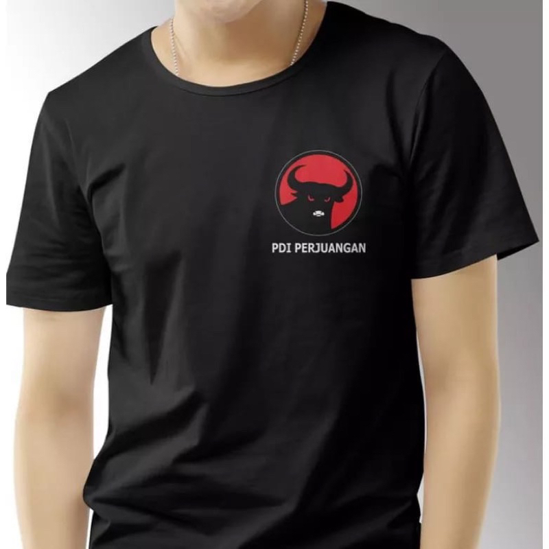 Jual Kaos Logo PDI perjuangan logo dada simpel | Shopee Indonesia