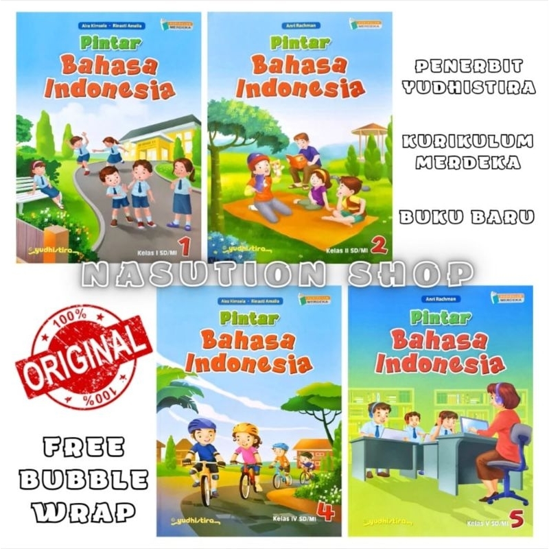 Jual Buku Pintar Bahasa Indonesia Kelas 1 2 4 5 SD/MI Yudhistira ...