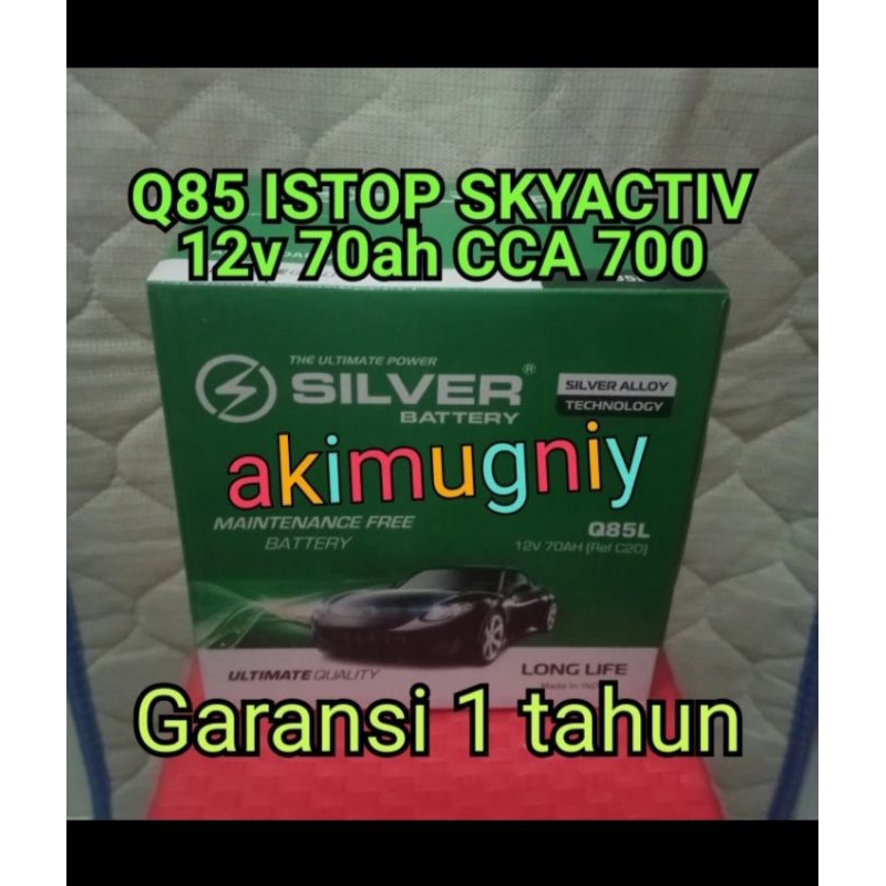Jual aki mobil q85 istop skyactive 12v 70ah Mazda Biante cx2 cx3 cx5 ...