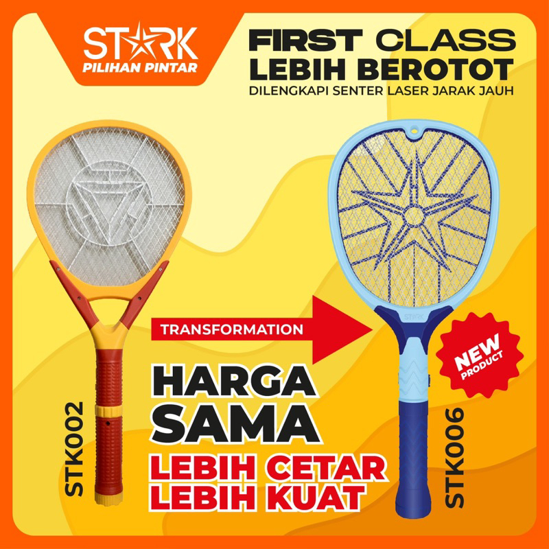 Jual Raket Nyamuk Cas Stk Stark Shopee Indonesia