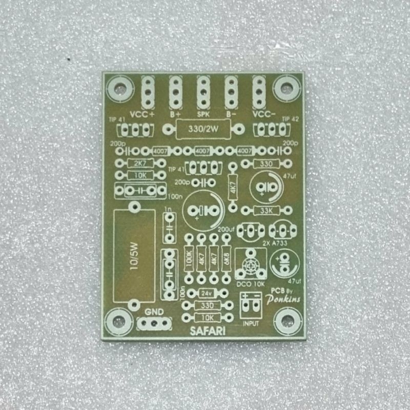 Jual PCB Driver Power Amplifier Safari Mini Fiber FR4 | Shopee Indonesia