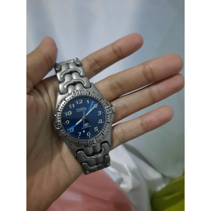 Fossil blue titanium vintage