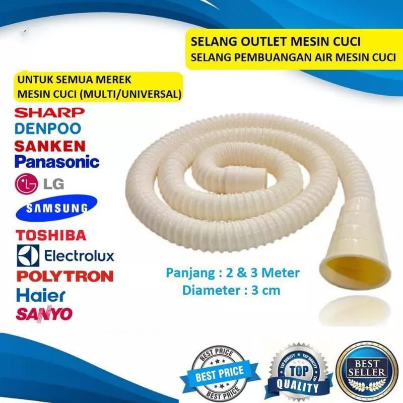 Jual Selang Pembuangan Air Mesin Cuci Tarik Cm Tabung