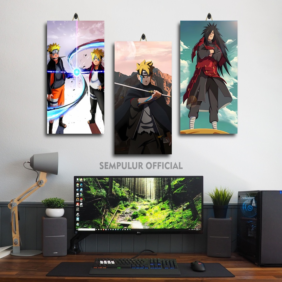 Jual HIASAN KAMAR COWOK ANIME BORUTO SARADA UCHIHA 15X30 | PAJANGAN