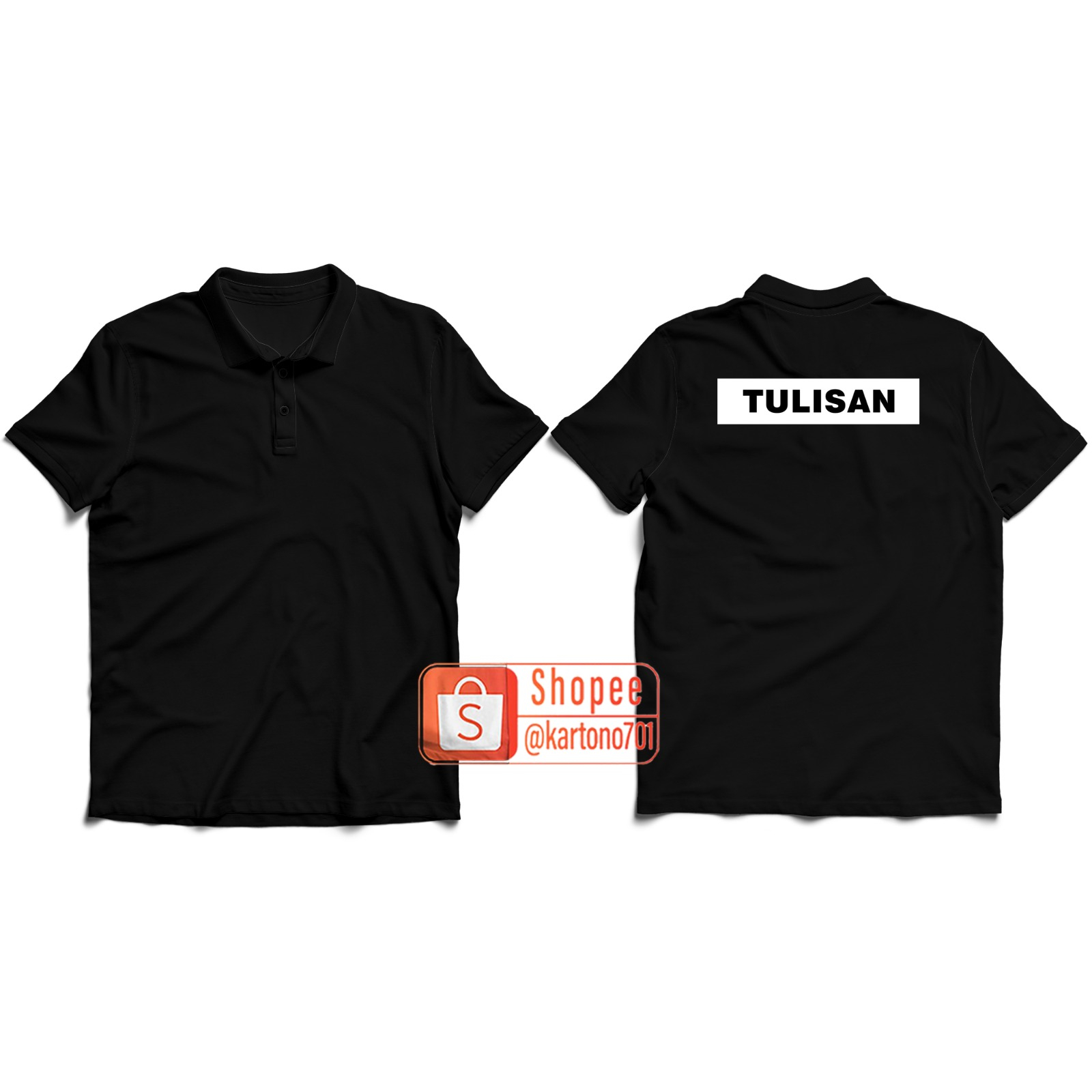 Jual CUSTOM SABLON DTF TULISAN / POLO KERAH | Shopee Indonesia
