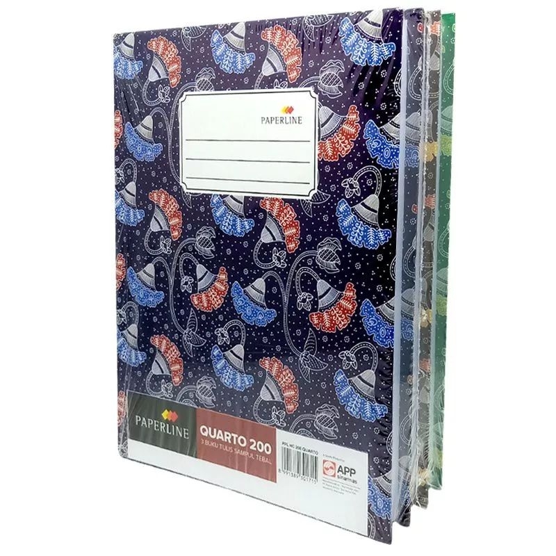 Jual Buku Hard Cover Kwarto A5 200 Lembar Paperline | Shopee Indonesia