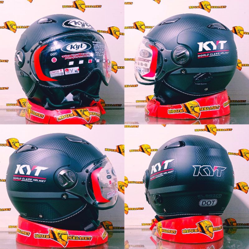 Jual Kyt Helmet Elsico Motif Solid Series Original Sni Dot Ongkir