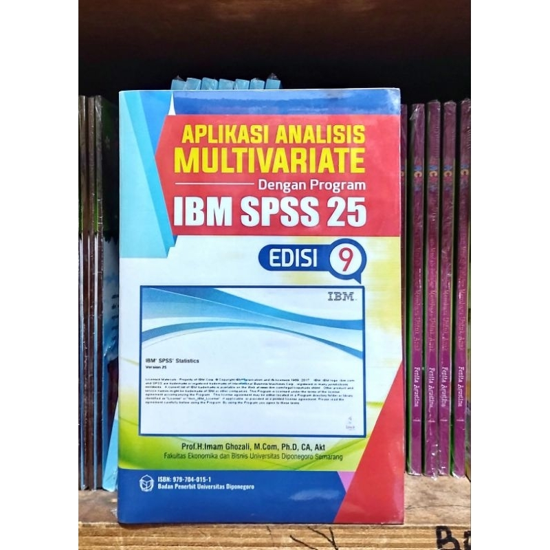 Jual BUKU APLIKASI ANALISIS MULTIVARIATE DENGAN PROGRAM IBM SPSS 25 ...
