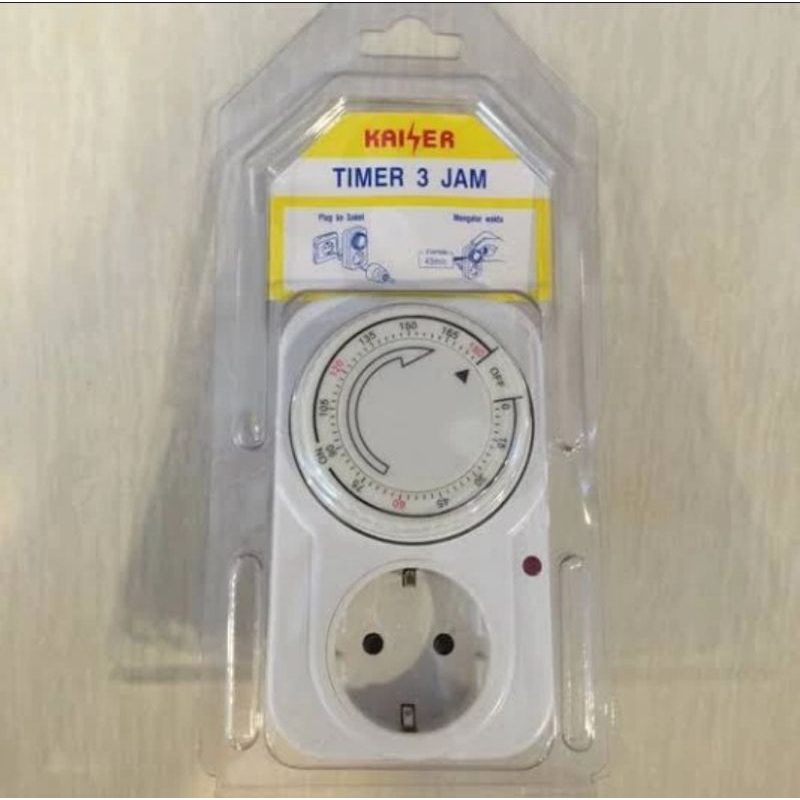 Jual KAISER STOPKONTAK TIMER 3 JAM KSR 03 ANALOG | Shopee Indonesia