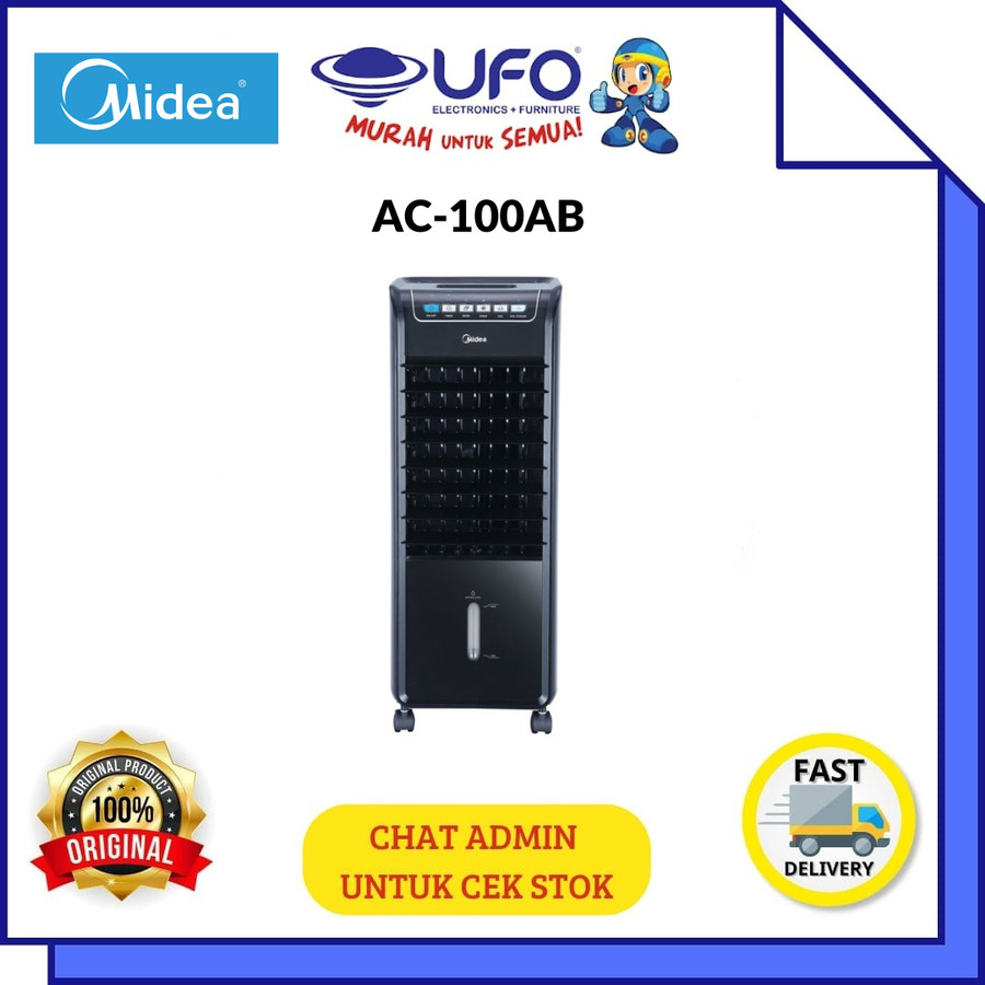 Jual MIDEA AC100A Air Cooler 6L Remote Control Timer 7 jam | Shopee ...