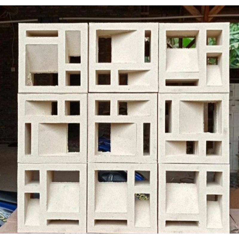Jual roster beton/roster pagar/roster motif lb 4 putih | Shopee Indonesia