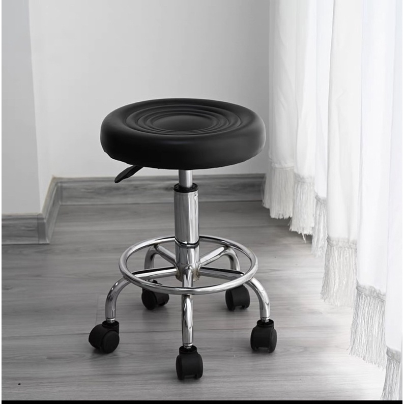 Jual Kursi Salon Hidrolik Bulat Roda Barstool Bangku Kantor Roda Stool Kursi Bar Caf Bulat