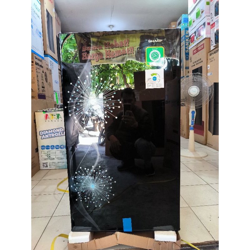 Jual kulkas Sharp SJ 167MG / kulkas Sharp 1 pintu barang baru garansi