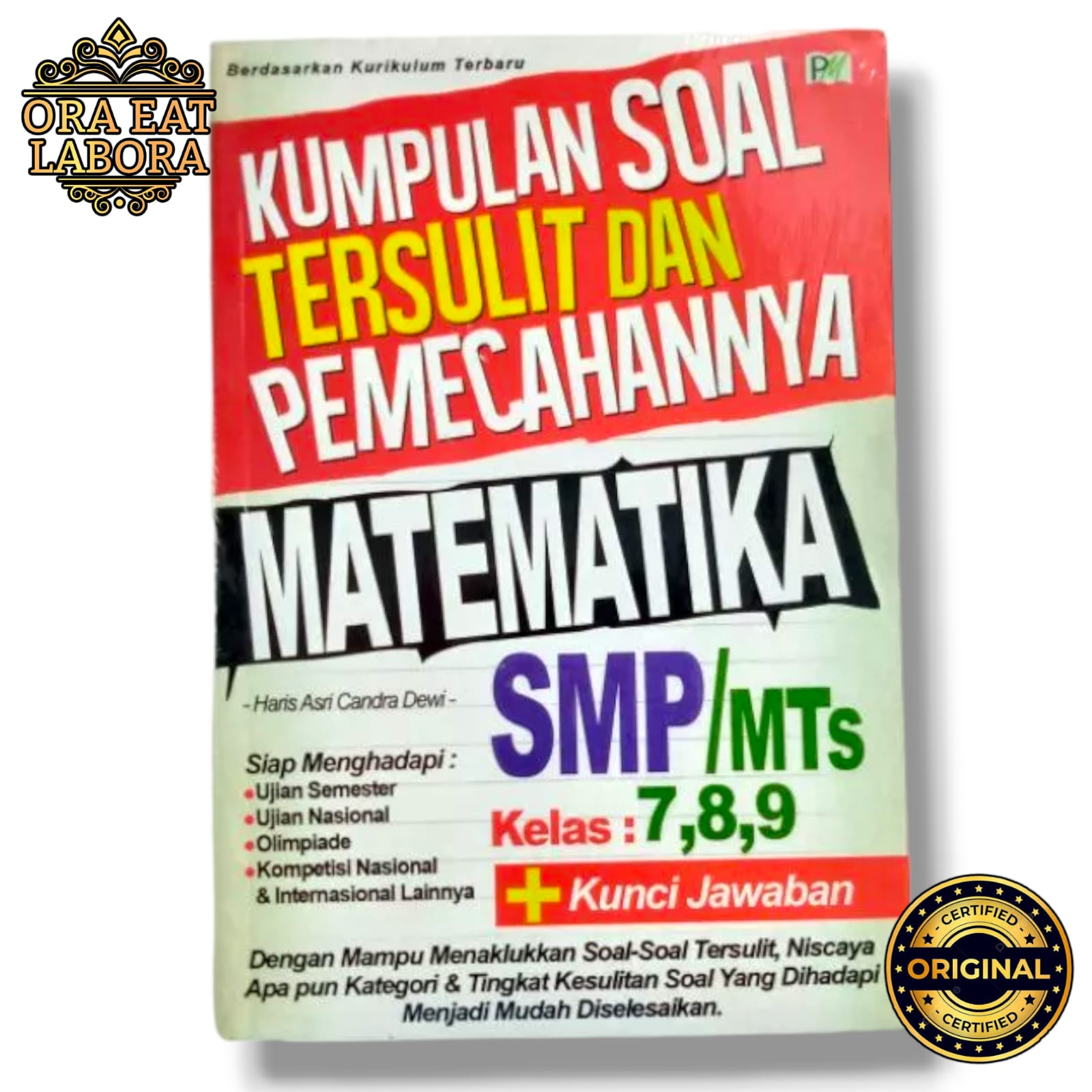 Jual Buku Pelajaran Original Kumpulan Soal Tersulit Dan Pemecahannya