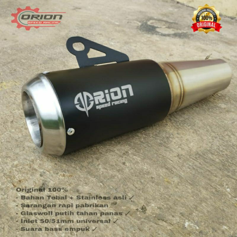 Jual Knalpot racing silincer only original orion speed type R01 inlet ...