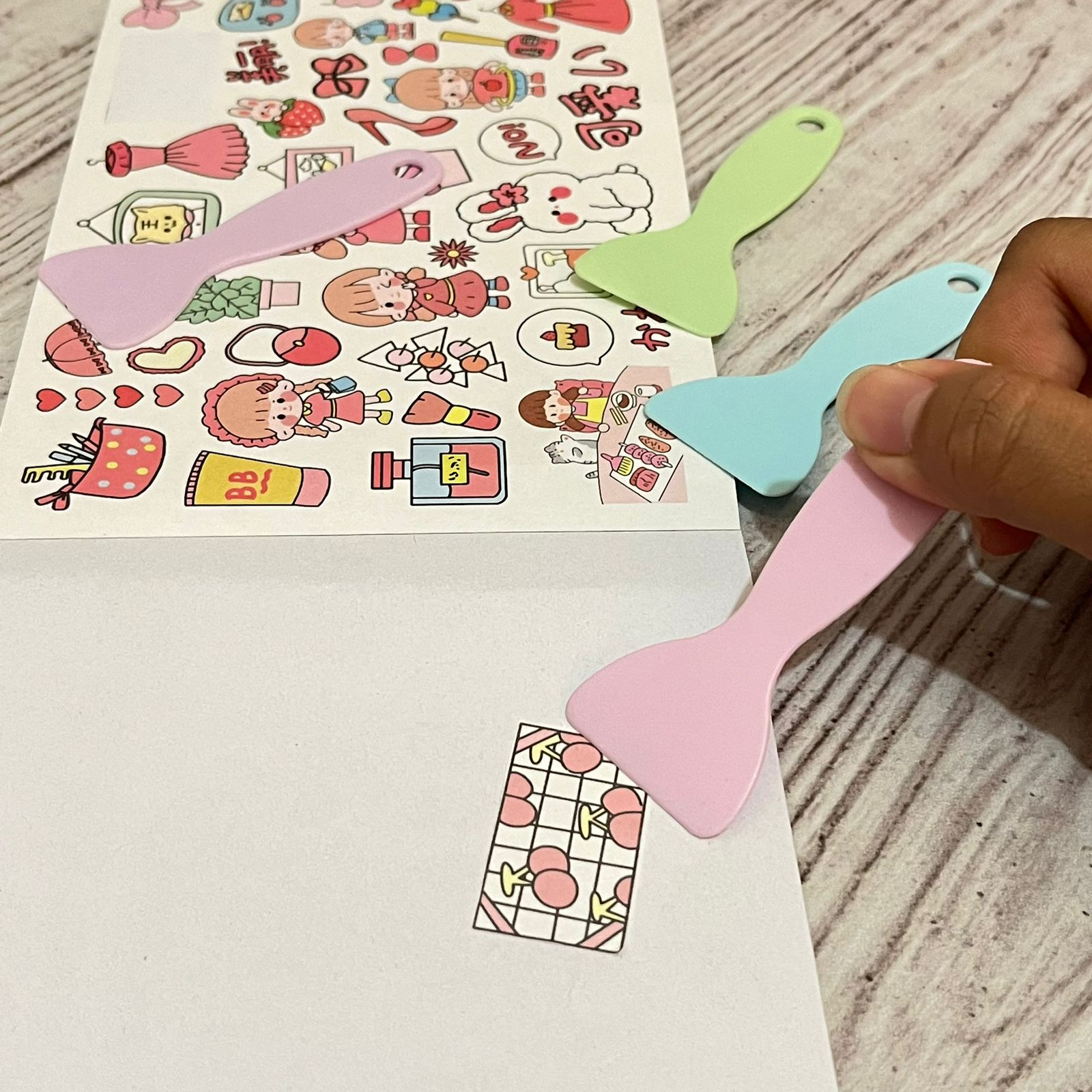Jual Perata Sticker Ukuran 8cm Spatula DIY Scrapbook Jurnaling Stiker ...