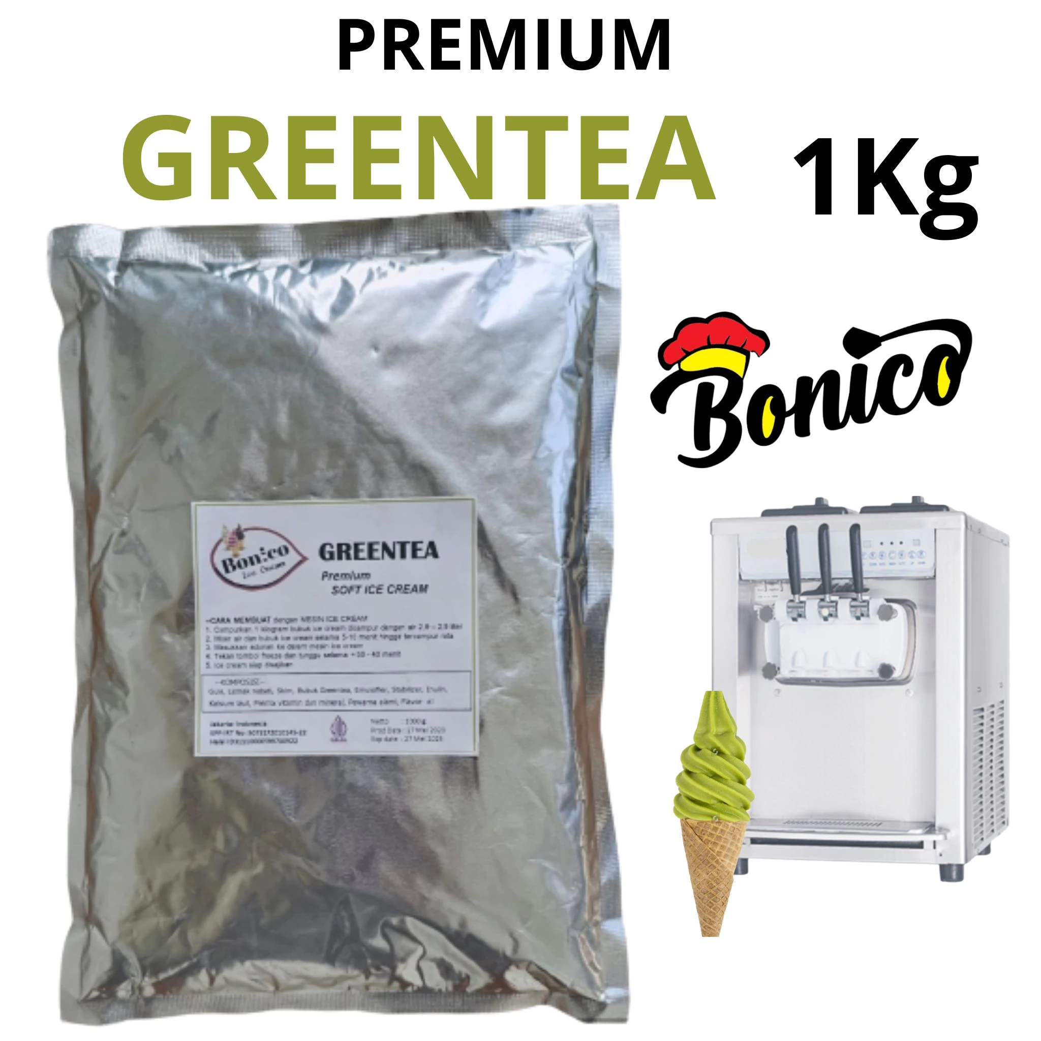 Premium Greentea Ice cream Powder