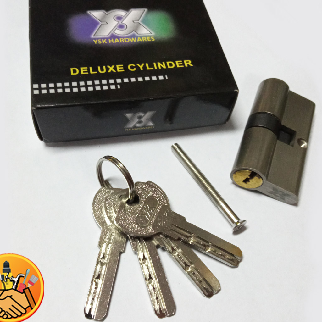 Jual Silinder Kunci Putar Pintu Komputer Set Kuningan Cylinder Door