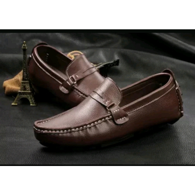 Jual COD-SEPATU PRIA EXCEL&QUEEN KULIT ASLI SOL TANAM SLIP ON MULES ...