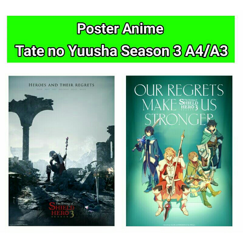 Tate no Yuusha no Nariagari - 3ª Temporada revela Poster