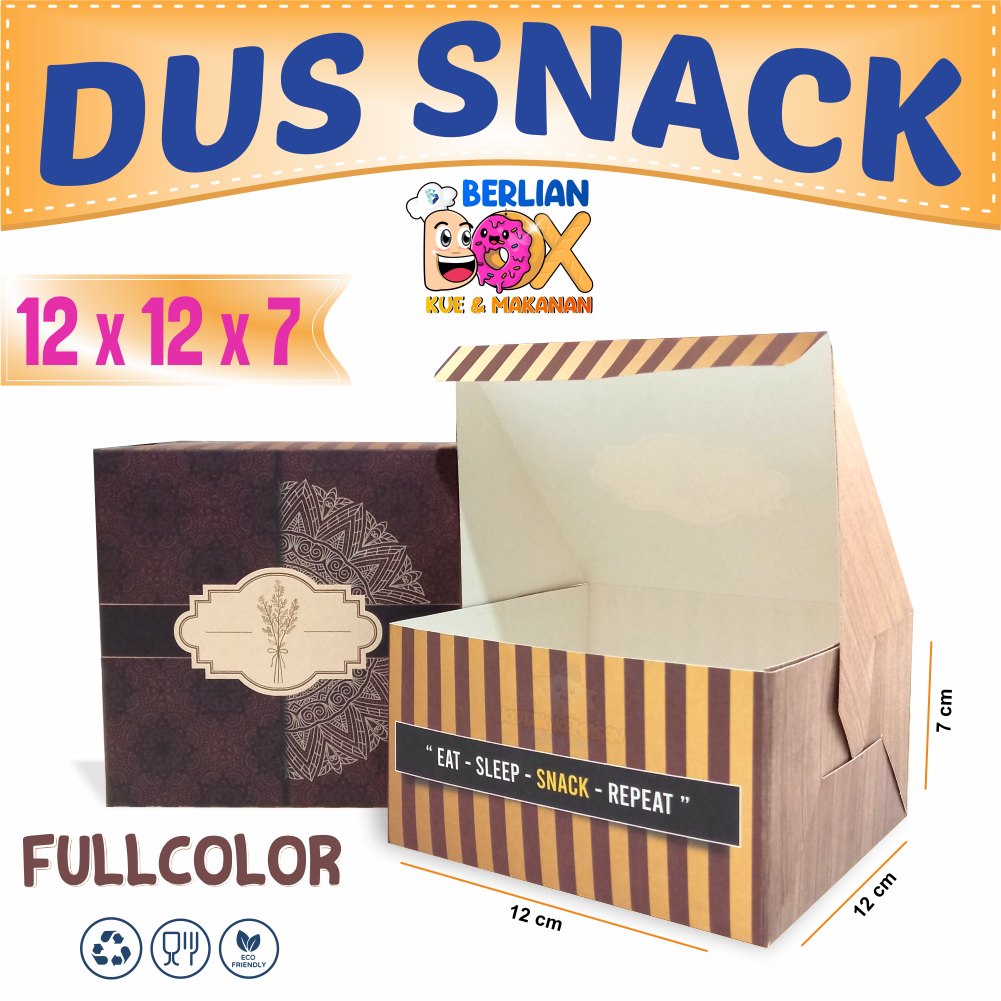 Jual Dus Kue Snack Box Dus Snack Full Colour Ukuran X X Cm Pack Shopee Indonesia