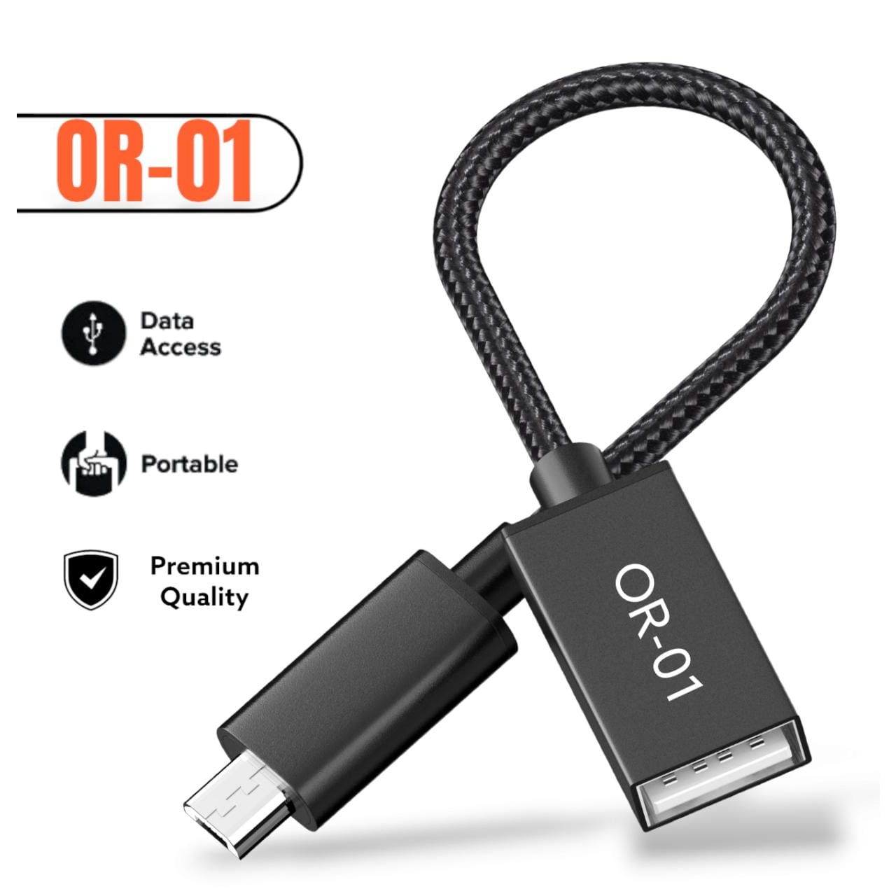 Jual Kabel Otg Usb To Micro Or Besi Metalic Premium Quality Plug Play Usb Pack