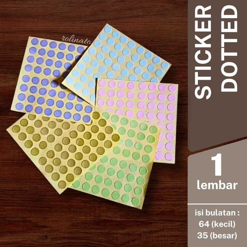 Jual Stiker Dotted Warna / Sticker Dot Bulat | Shopee Indonesia