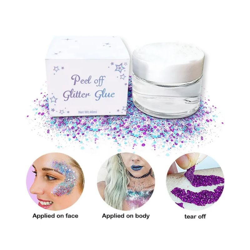 Jual Lem Gel Glitter Tattoo Glue Glitter Gel / Lem Glitter Face Painting / Face Body Glue