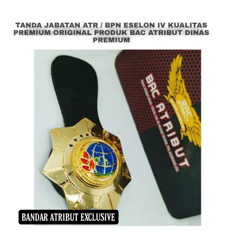 Jual Tanda Jabatan Atr Bpn Eslon IV Exclusive | Shopee Indonesia