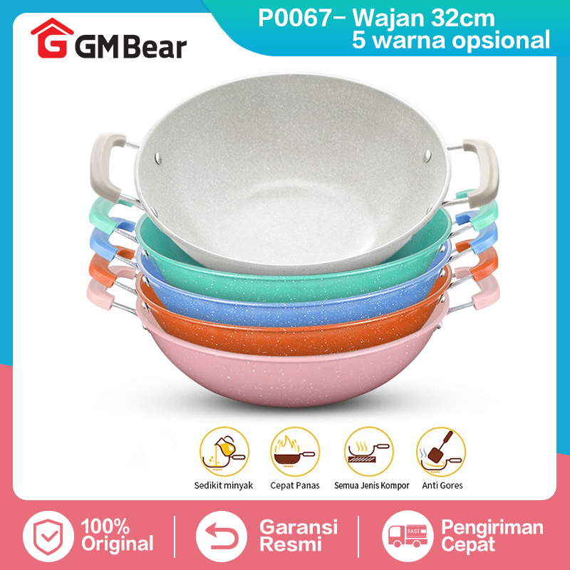 Jual Gm Bear Wajan Penggorengan Cm P Wok Pan Cm Shopee