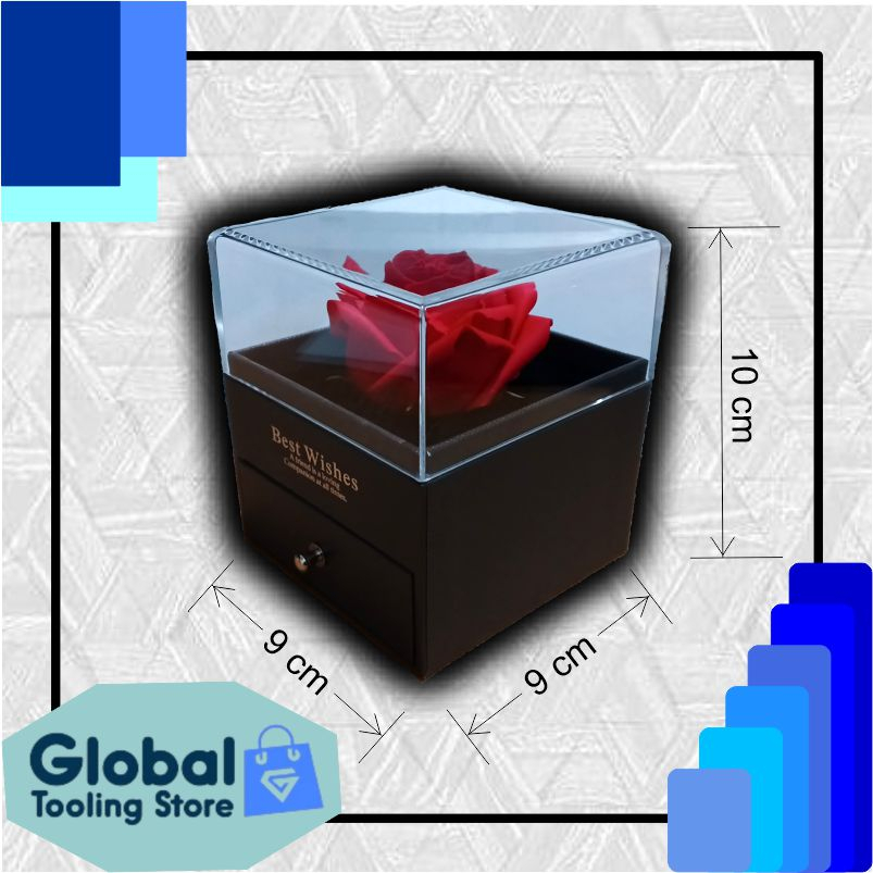 Jual Kotak Perhiasan Best Wishes Hitam/ Black Box Best Wishes Jewelry