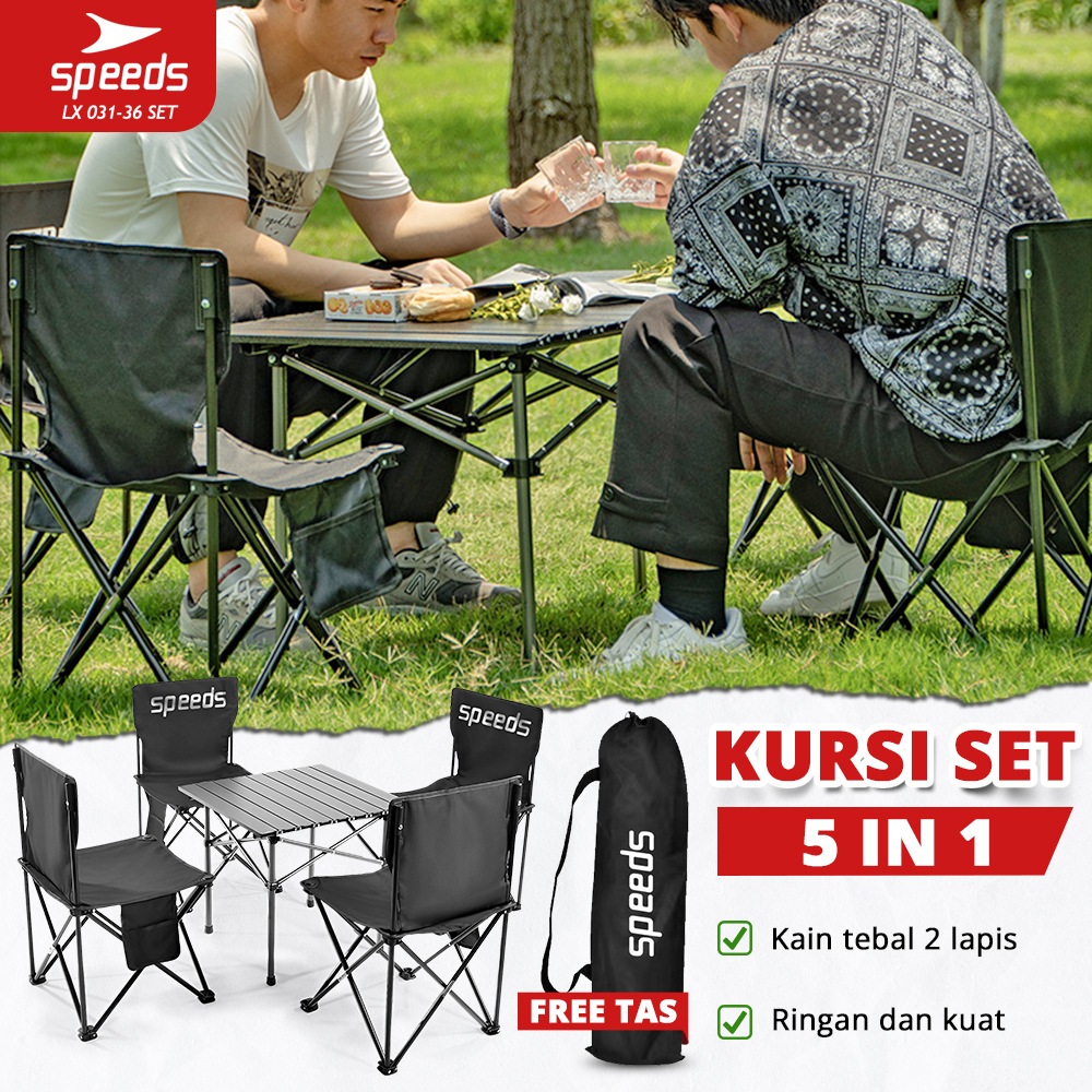 Jual SPEEDS Set Kursi Lipat Meja Lipat Folding Chair Fold Table Meja