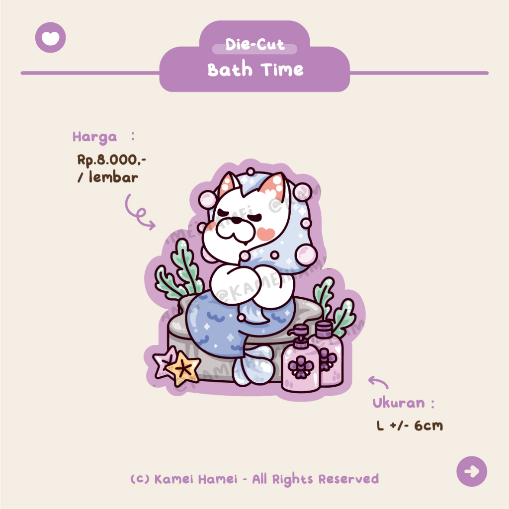 Jual Merli The Merlion Series | Kamei Hamei Die-Cut Sticker | Shopee ...