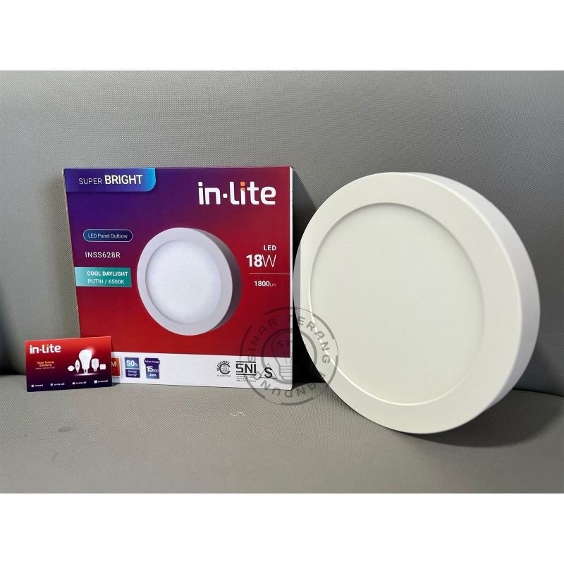 Jual LAMPU DOWNLIGHT PLAFON LED INLITE OUTBOW 18W 18 WATT BULAT ...