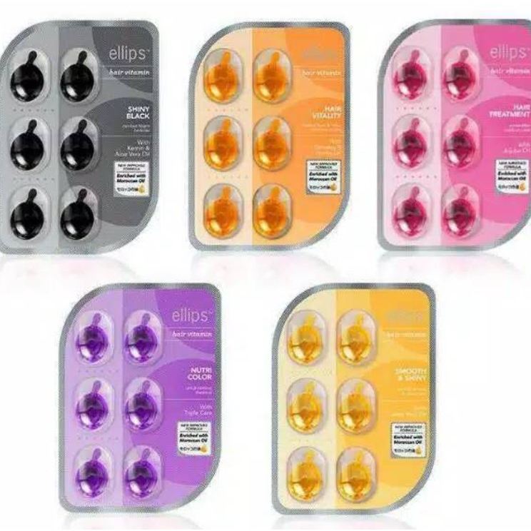Jual READY STOCK//ELLIPS HAIR VITAMIN RAMBUT isi 6pcs dan isi 20pcs ...