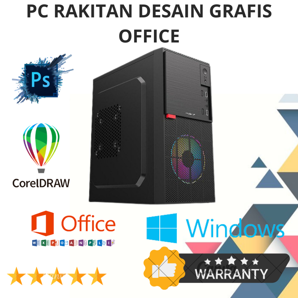 Jual PC KOMPUTER RAKITAN DESAIN GRAFIS OFFICE INTEL CORE i3 6100 ...