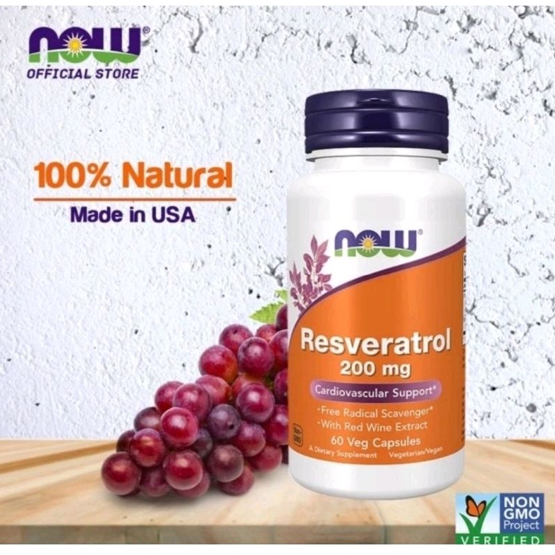 Jual Now Foods Resveratrol 200mg (60) | Shopee Indonesia