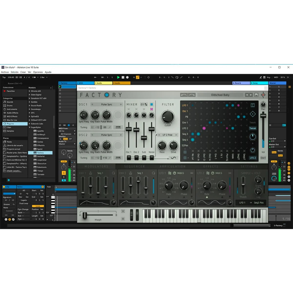 Jual Sugar Bytes Factory v1 VST Plugin 2 oscillators are the tonal ore ...