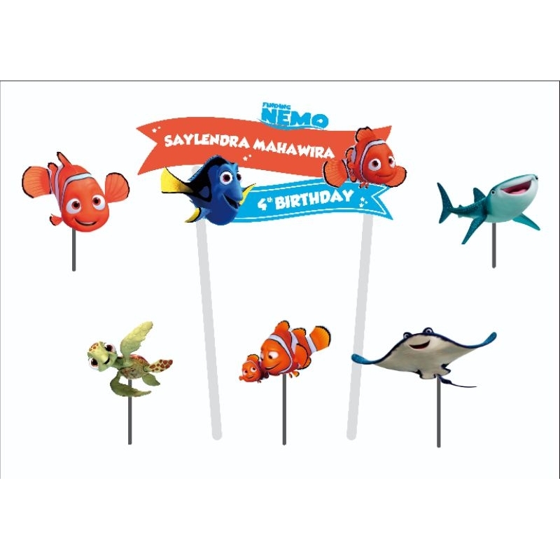 Jual Topper Cake Finding Nemo PAKE NAMA | Shopee Indonesia