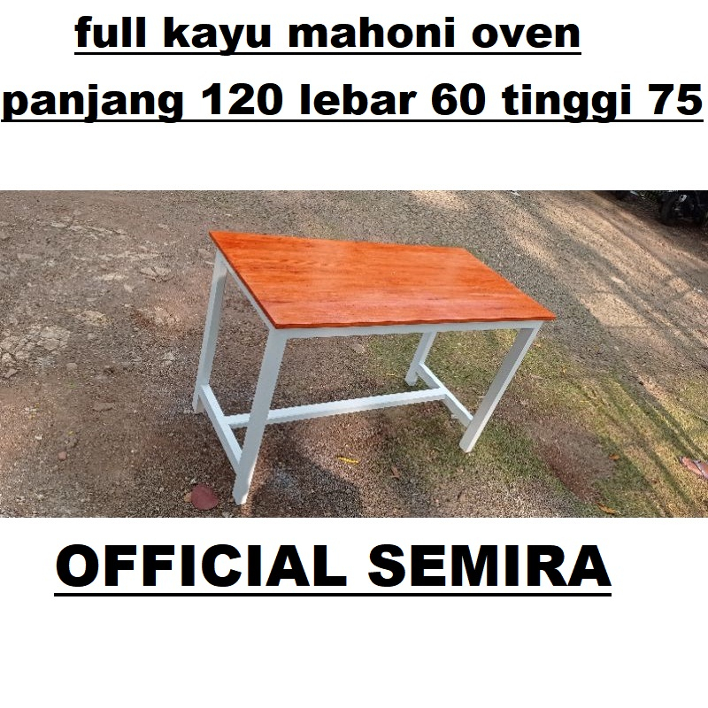 Jual kayu mahoni oven/meja makan/meja kantor/meja tamu/meja gaming/meja