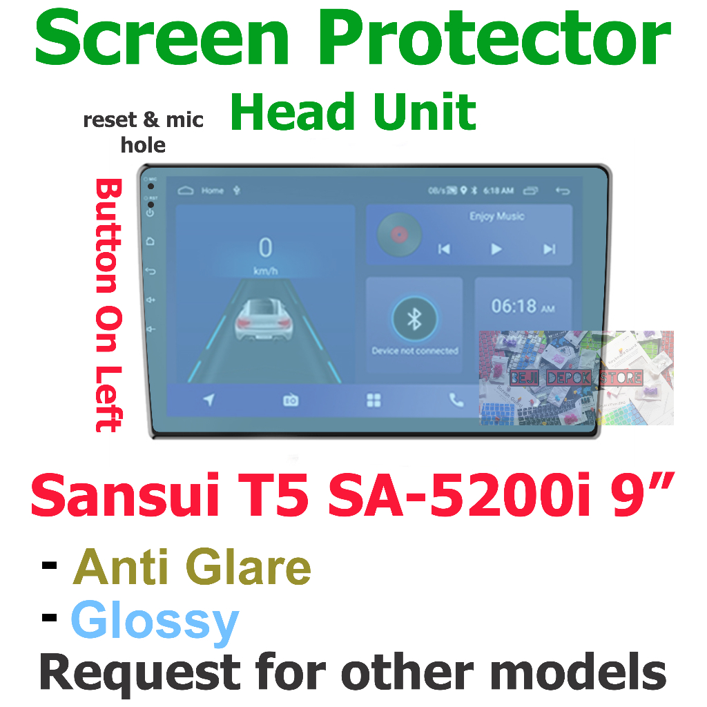 Jual Sansui T5 SA-5200i 9 inch Head Unit Double din Android Screen ...
