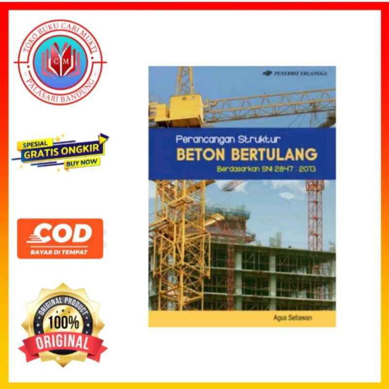 Jual Erlangga Buku Perancangan Struktur Beton Bertulang Buku Original ...